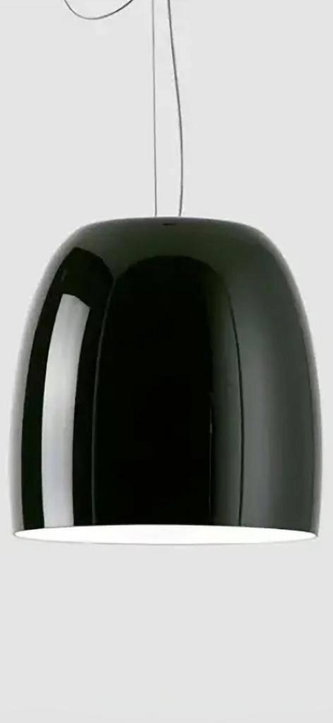 1x Prandina Notte S9 mondgeblazen zwart / wit glas, Ophalen, 50 tot 75 cm, Zo goed als nieuw, Glas