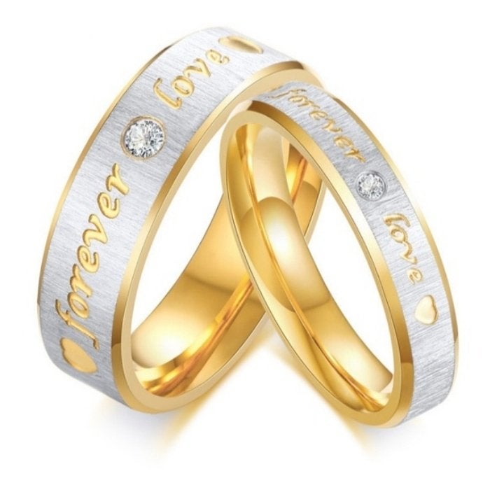 rin. 3. luxe RING van bewerkt EDELSTAAL (22), 20 of groter, Nieuw, Dame of Heer, Goud