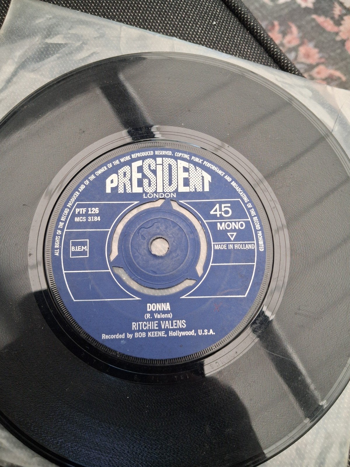 Ritchie Valens - Donna (President London, Made in Holland), Cd's en Dvd's, Vinyl Singles, Originele persing, Ophalen of Verzenden