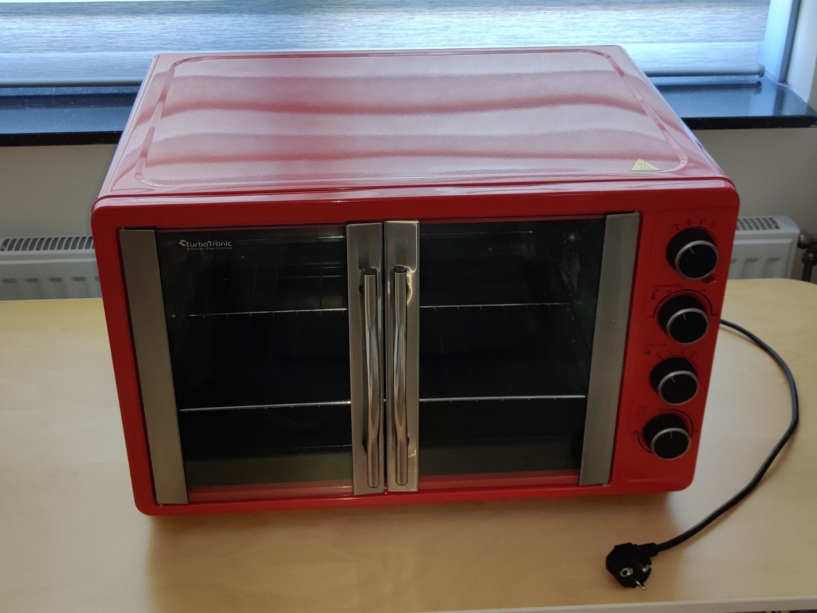 TurboTronic TT-FE055 vrijstaande oven met louvre deurtjes, Ophalen, Minder dan 45 cm, Hete lucht, Heteluchtoven