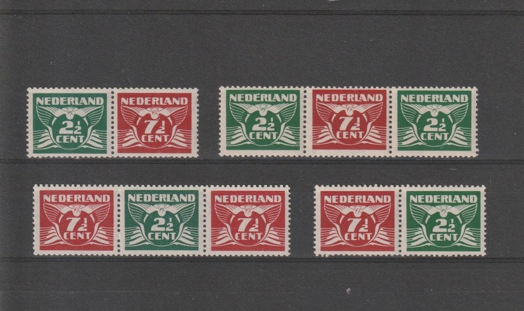 Nederland 1941, NVPH 379a t/m 379d, Postfris., Postzegels en Munten, Postzegels | Nederland, Verzenden, Na 1940, Postfris