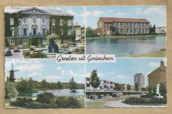 Oude ansichtkaart Groeten uit Gorinchem, Ophalen of Verzenden, 1960 tot 1980, Gelopen, Zuid-Holland