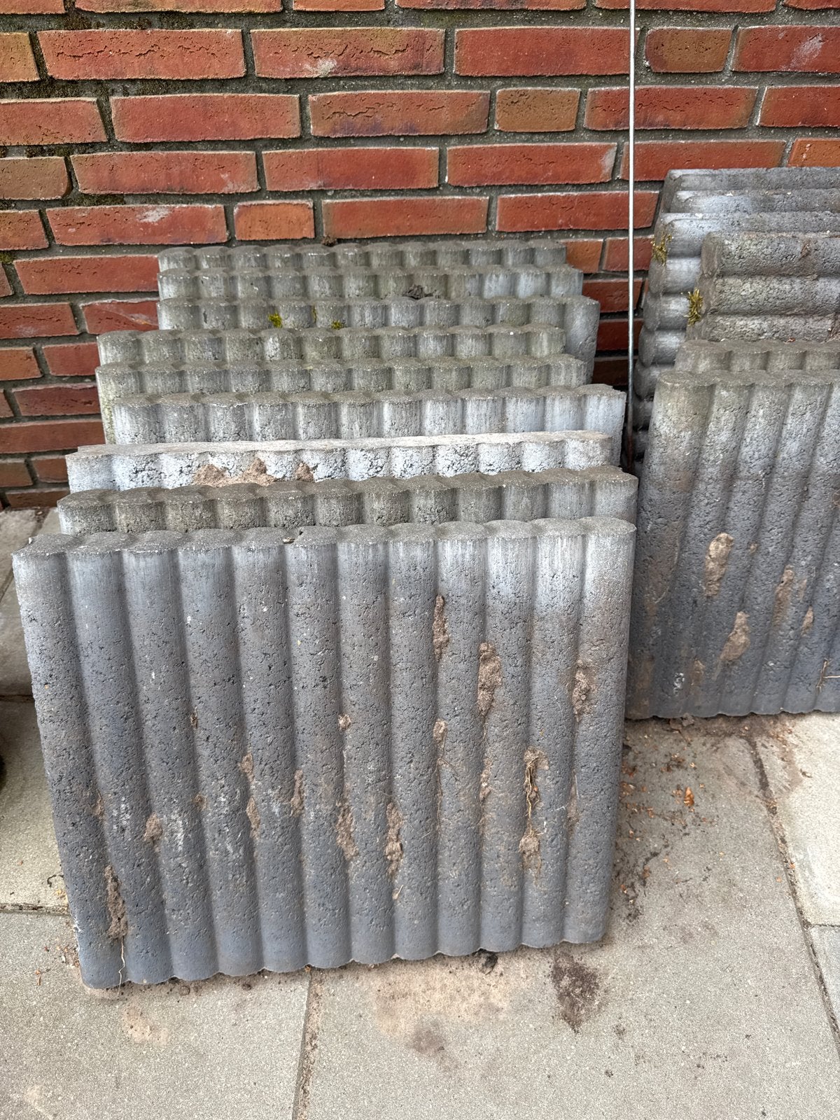 Gratis 15 st Betonnen terrastegels  50 bij 42 cm, Tuin en Terras, Ophalen, Gebruikt, Minder dan 5 m², Beton