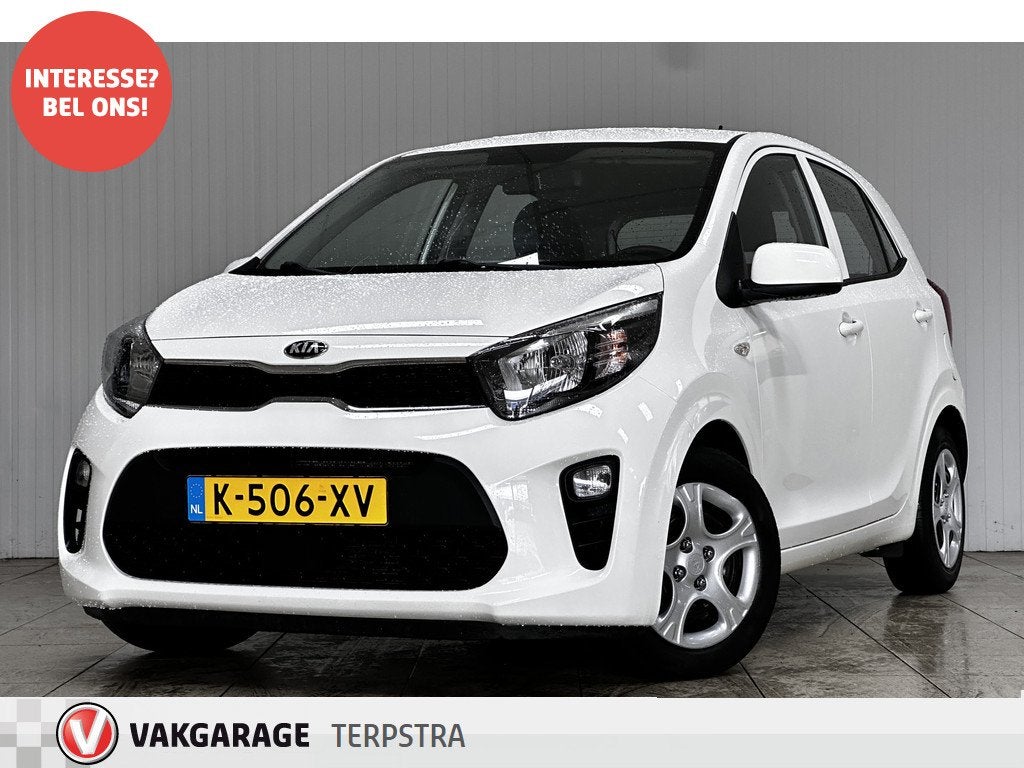 Kia Picanto 1.0 DPi ComfortLine 5p/ 5-Drs! /Airco /Cruise/ E, Voorwielaandrijving, Stof, Gebruikt, Wit