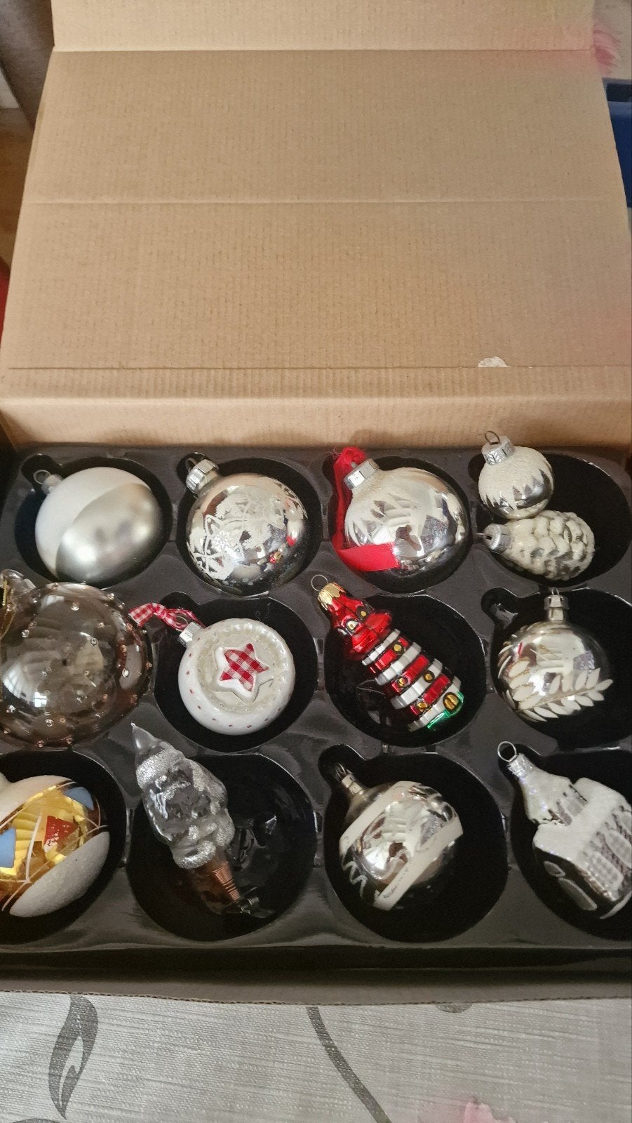 allemaal glazen Kerst versiering., Ophalen of Verzenden