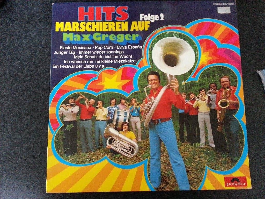 Marschieren auf MAX GREGER, hits folge 2, Ophalen of Verzenden, Zo goed als nieuw, 12 inch, LP