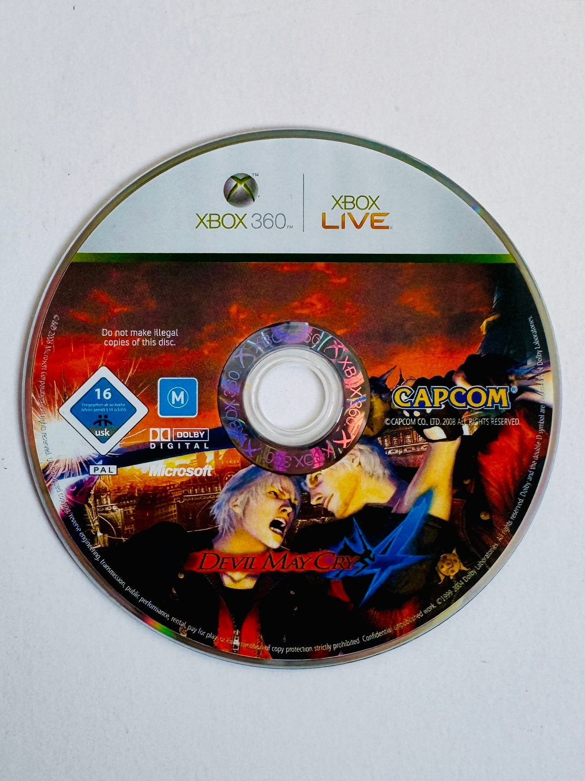 Devil May Cry 4 – Xbox 360 - disc only, Avontuur en Actie, 1 speler, Ophalen of Verzenden, Zo goed als nieuw