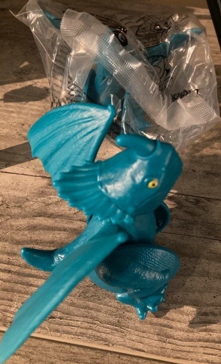 How to train your dragon burger king stormfly, Ophalen of Verzenden, Zo goed als nieuw, Film, Actiefiguur of Pop