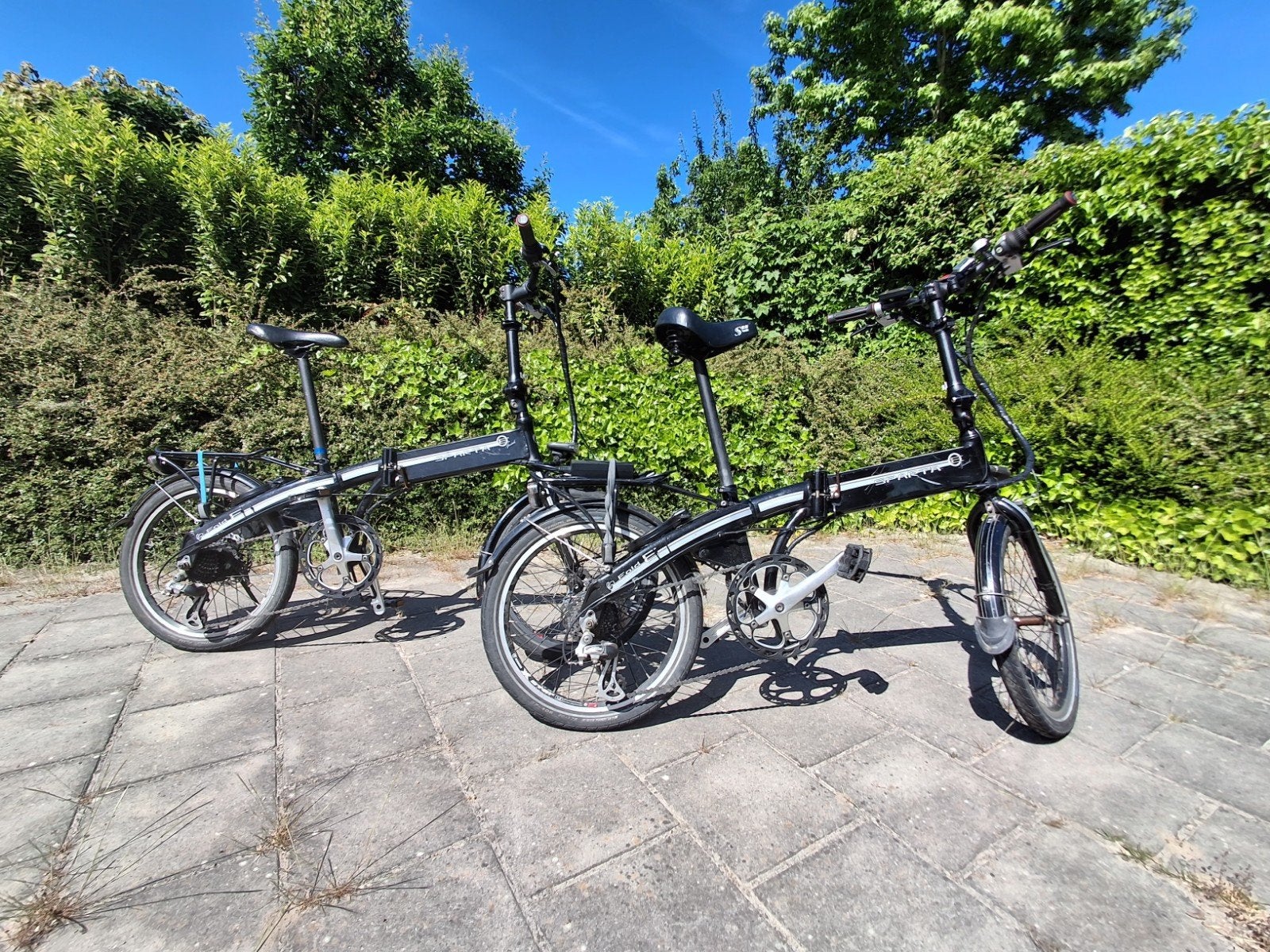 2 Sparta vouwfietsen met aluminium frame - 1 accu goed, Fietsen en Brommers, Fietsen | Vouwfietsen, Ophalen, Gebruikt, Totaal opvouwbaar