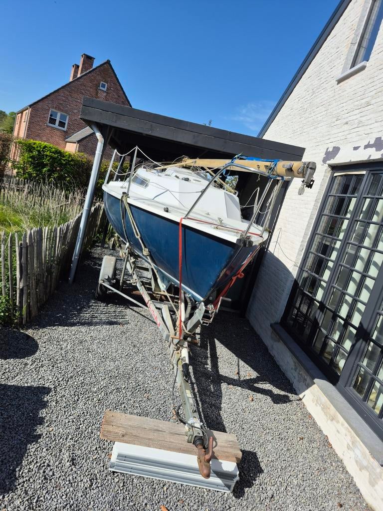 Zeilboot Projectje - inclusief alle zeilen en lijnen, Doe-het-zelf en Verbouw, Hout en Planken, Ophalen of Verzenden, Gebruikt