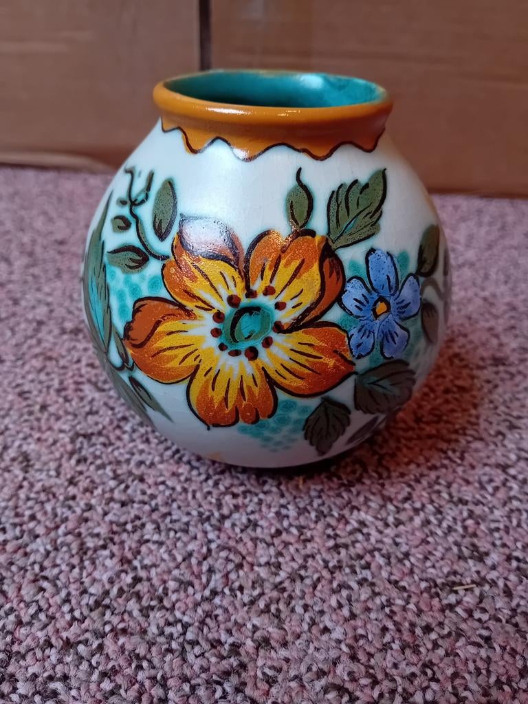 Plateel potje, 9cm hoogte, Ophalen of Verzenden