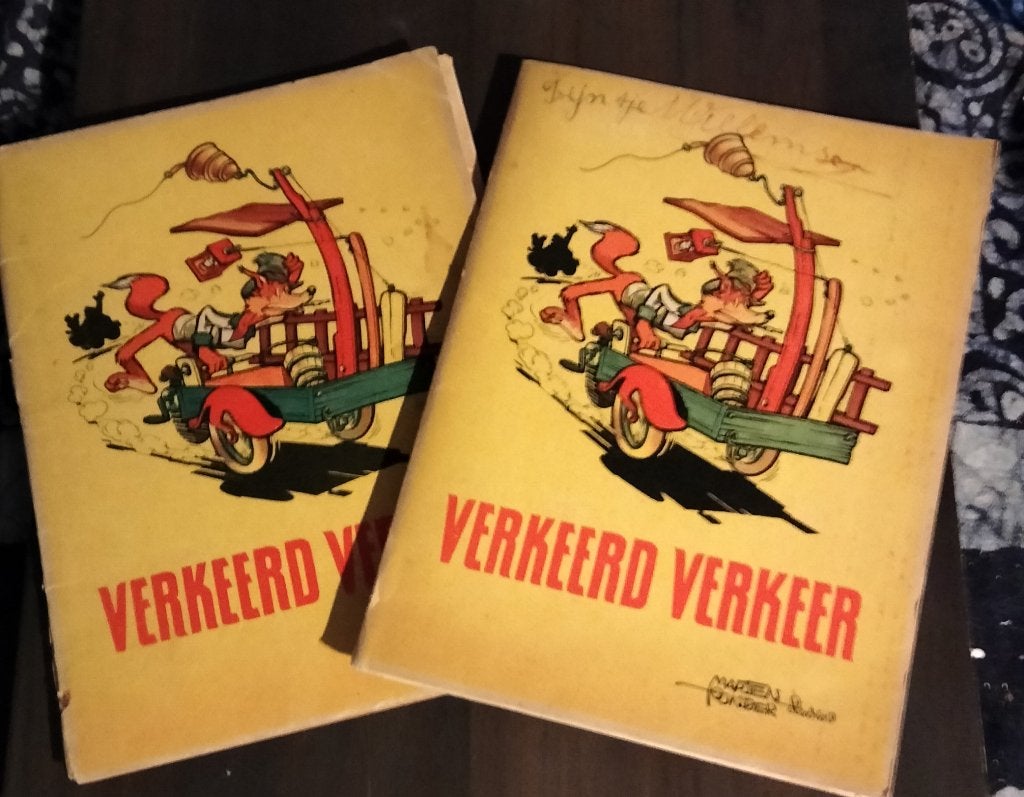 2 x Panda ``Verkeerd Verkeer`` 1953 door Marten Toonder', Boeken, Gelezen, Marten Toonder, Ophalen of Verzenden, Meerdere stripboeken