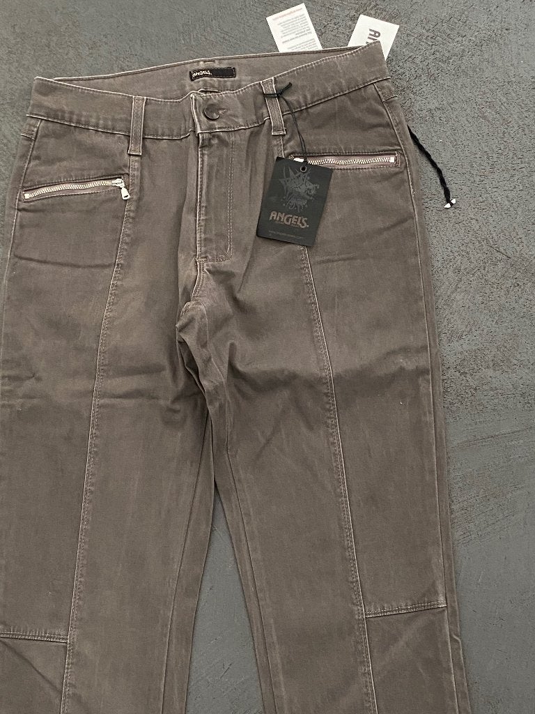 F1272 Nieuw Angels mt.36=S  L30  jeans broek bruin/grijs, Bruin, Nieuw, Ophalen of Verzenden, Angels