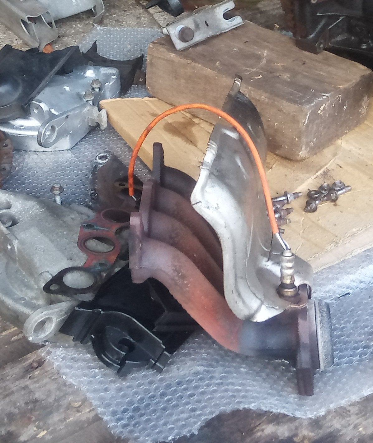 uitlaatspruitstuk compleet Renault Clio 3 d4f motor, Ophalen of Verzenden, Gebruikt, Renault