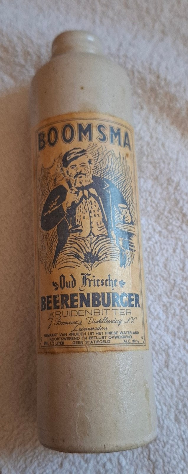 Vintage Boomsma Beerenburger Kruidenbitter fles 16 cm, Verzamelen, Merken en Reclamevoorwerpen, Ophalen of Verzenden, Gebruikt