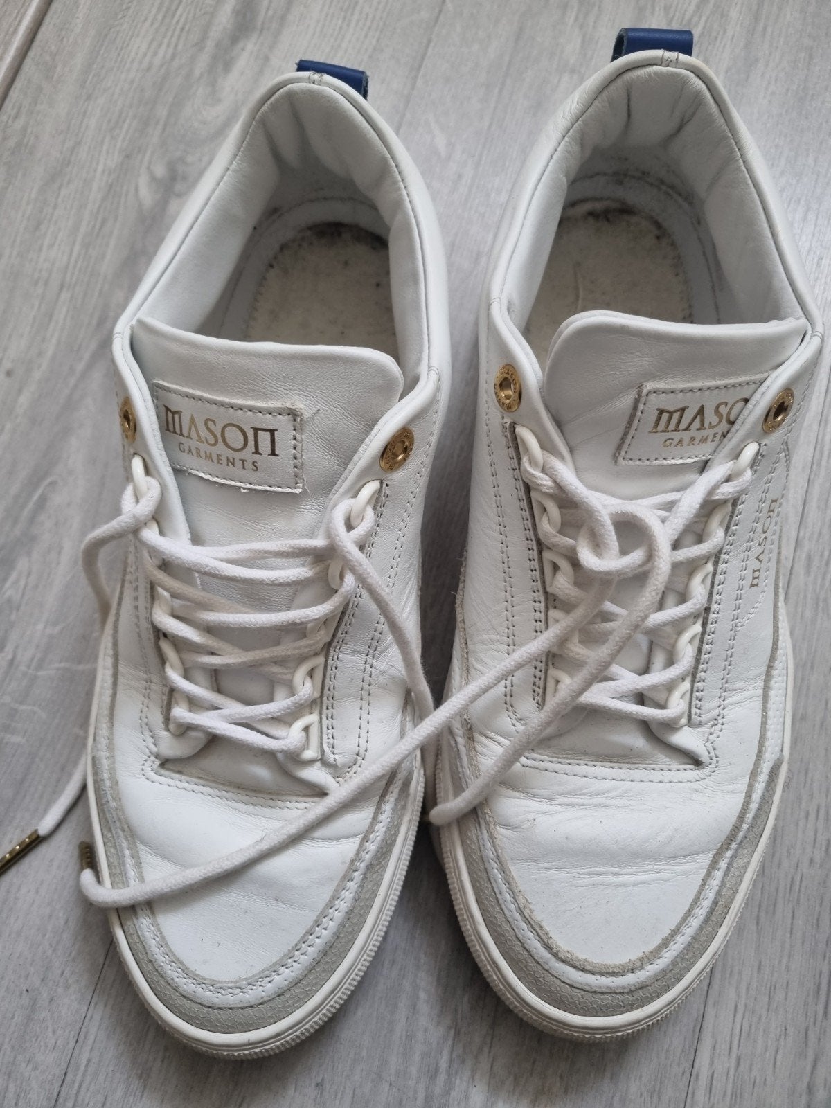 Mason Garments Heren Sneakers - Wit - Maat 42, Wit, Ophalen of Verzenden, Sneakers of Gympen, Gedragen