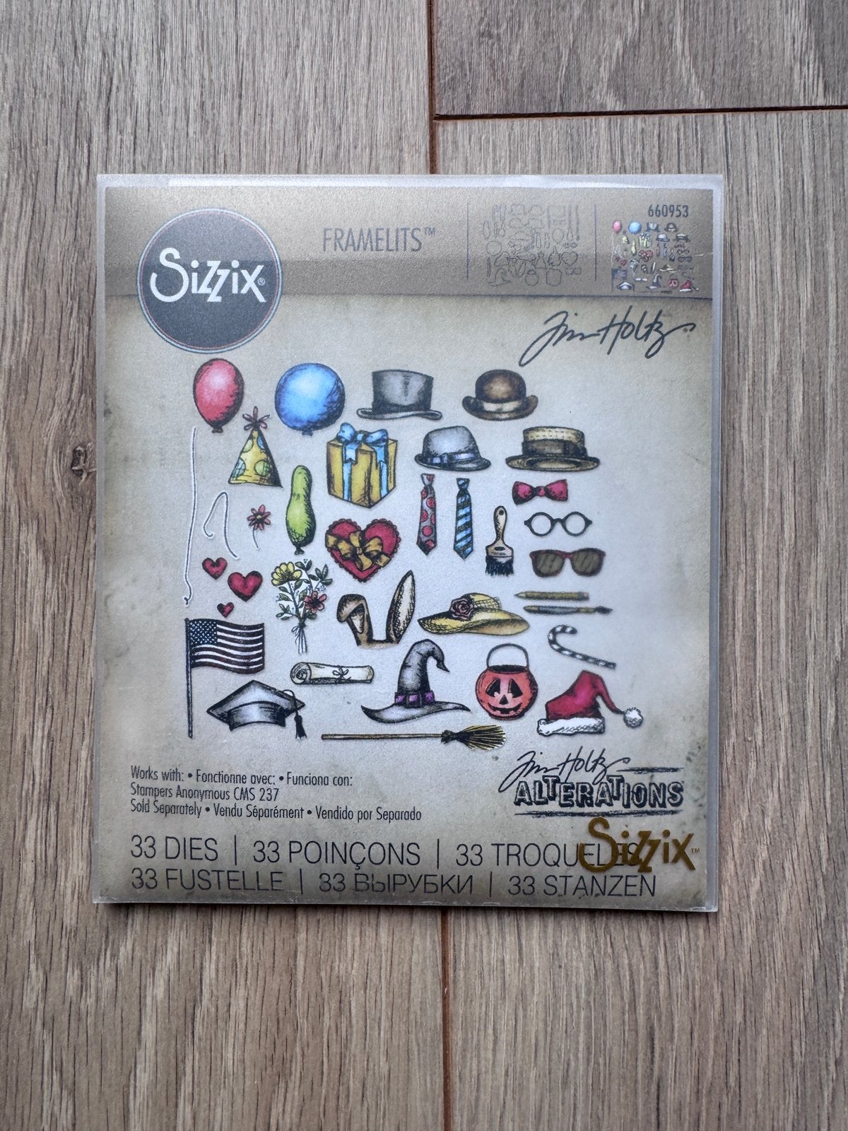 Tim Holtz Anonymous, Ophalen, Zo goed als nieuw, Clearstamp