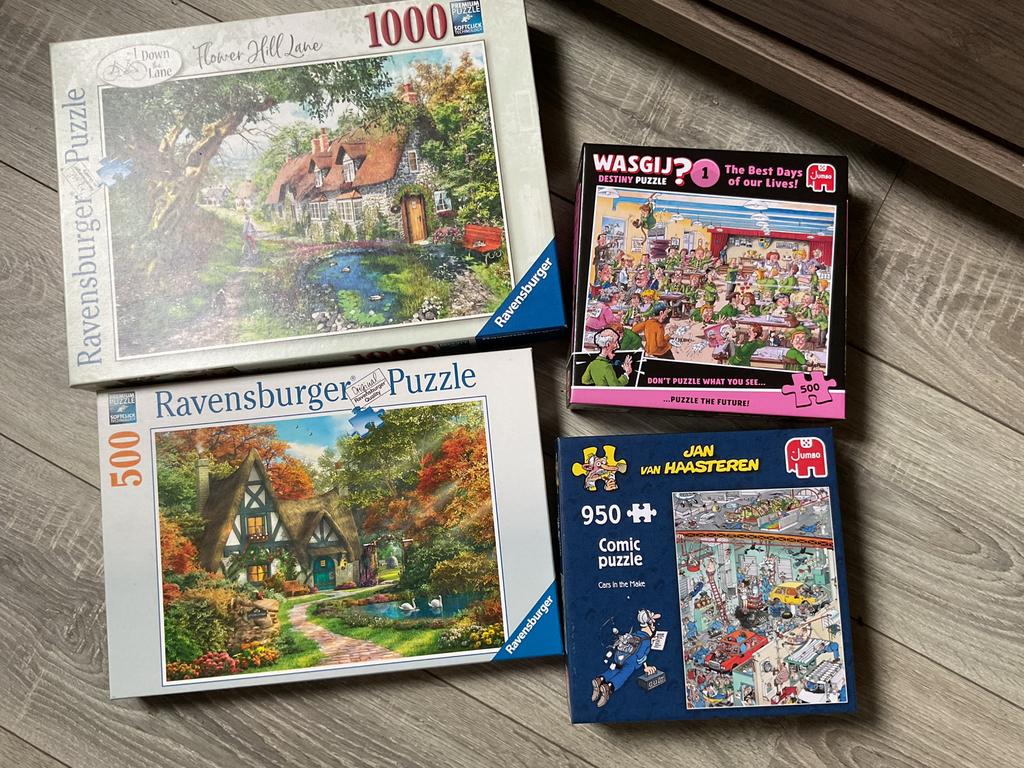 Puzzels, Ophalen, 500 t/m 1500 stukjes, Zo goed als nieuw