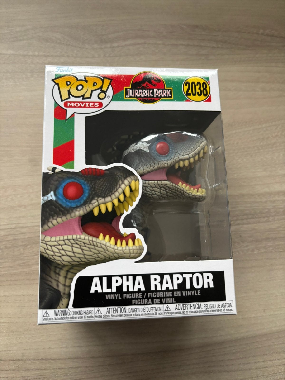 Funko Pop! Jurassic Park Alpha Raptor #2038 Vinyl Figure, Funko Europe, Ophalen of Verzenden, Zo goed als nieuw, 4th floor, 1 Queen Caroline St, London W6 9YN, Verenigd Koninkrijk
