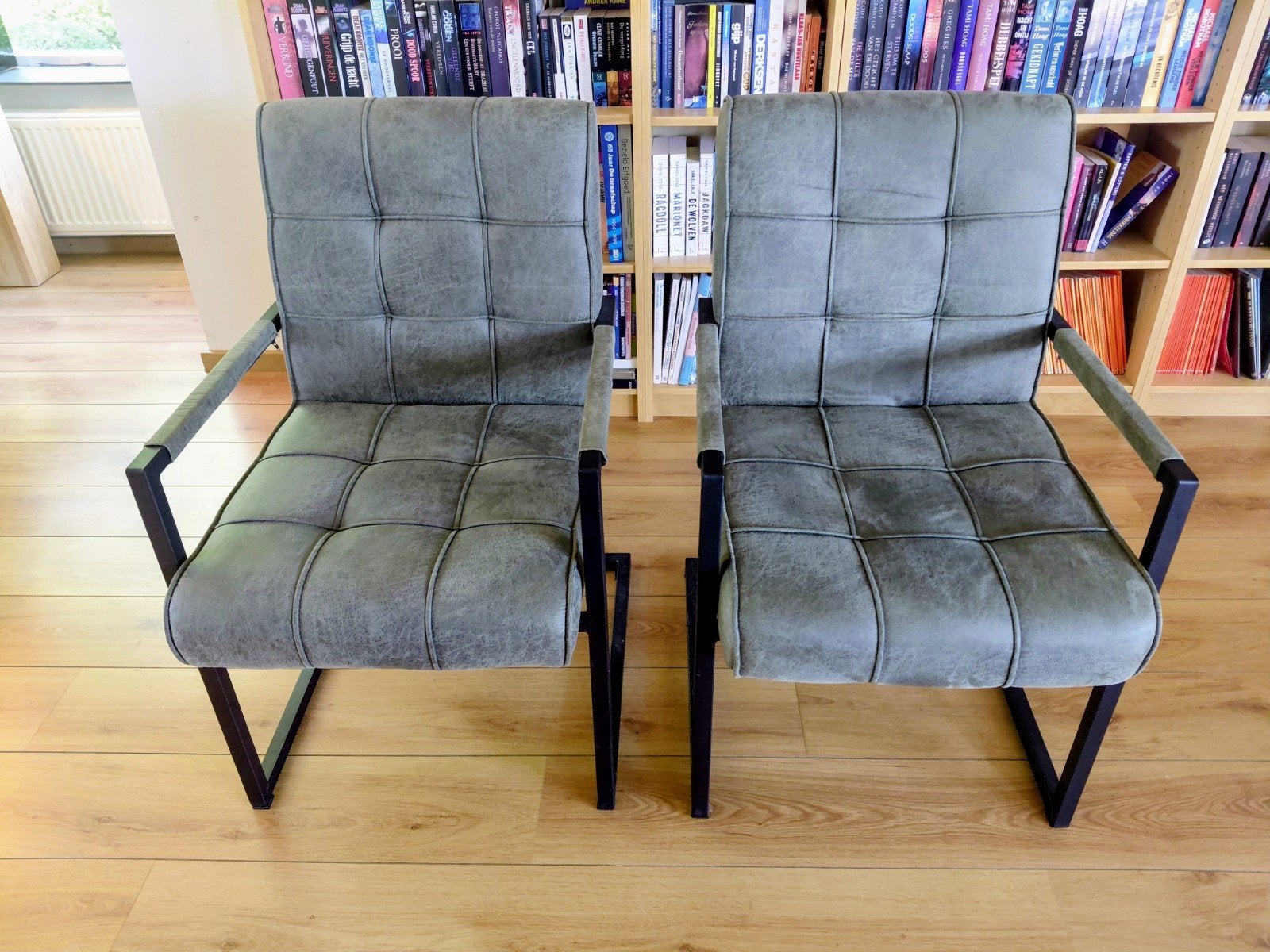 Eetkamer stoelen, Huis en Inrichting, Stoelen, Ophalen, Twee, Overige kleuren, Overige materialen