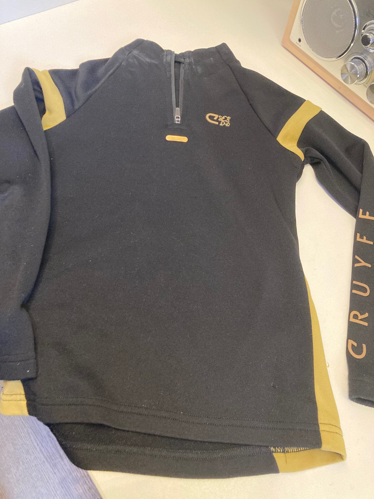 Johan Cruyff shirt lange mouw maat 128, Verzenden, Zo goed als nieuw, Jongen of Meisje, Shirt of Longsleeve