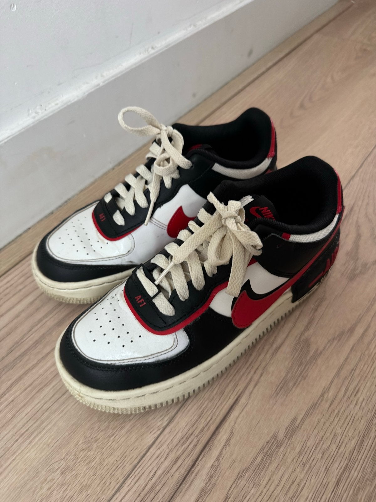 Nike Air Force 1 Shadow sneakers - Maat 38, Ophalen of Verzenden, Gedragen, Zwart, Sneakers of Gympen