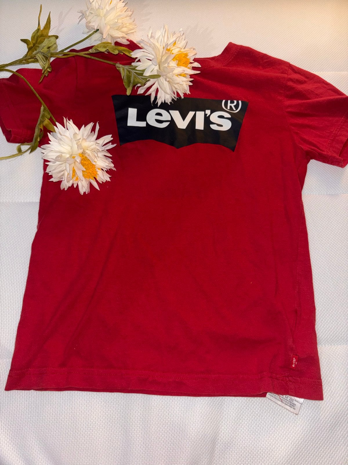 Rood Levi's T-shirt voor kinderen - Maat 140, Ophalen, Gebruikt, Jongen of Meisje, Shirt of Longsleeve