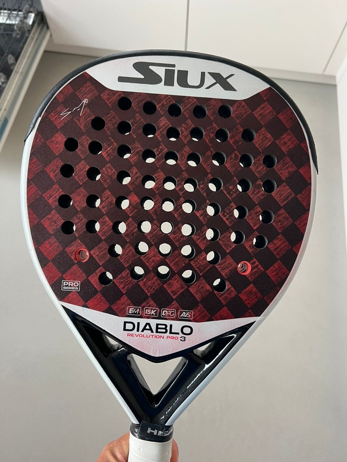 Siux Diablo Revolution Pro 3 Padelracket, Sport en Fitness, Ophalen of Verzenden, Zo goed als nieuw, Padelracket