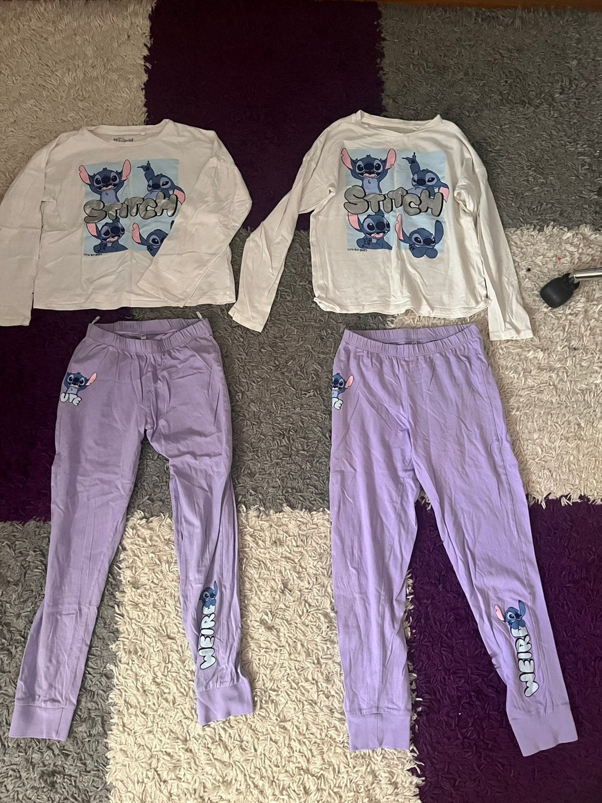 Meisjes tweeling pyjamas 134 en 140, Kinderen en Baby's, Ophalen of Verzenden, Zo goed als nieuw, Kleding