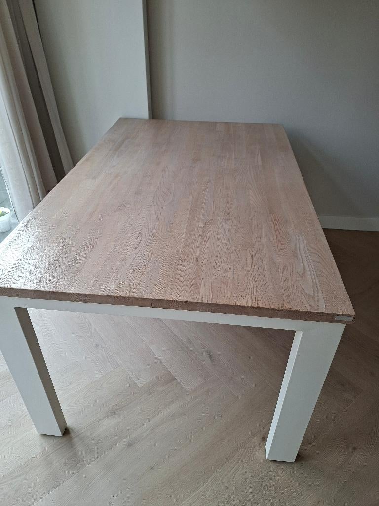 Xooon eettafel stalen frame eiken blad, Huis en Inrichting, Tafels | Eettafels, Ophalen, 50 tot 100 cm, Zo goed als nieuw, 150 tot 200 cm
