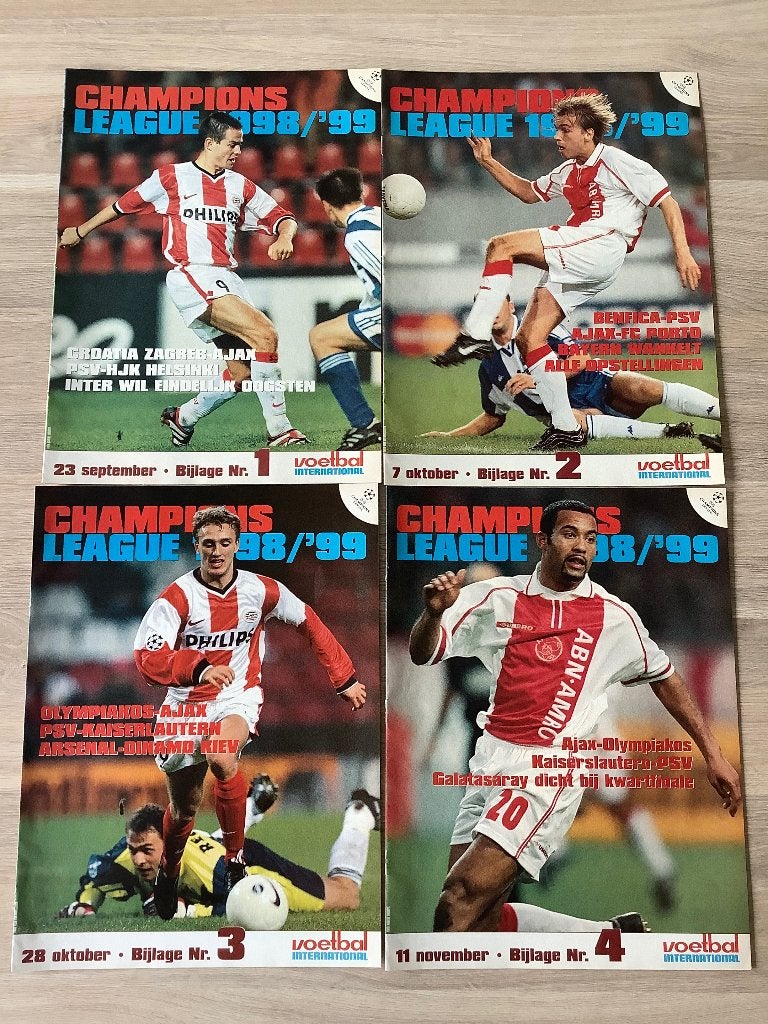 VI Champions League Bijlagen 1998-1999, Ophalen of Verzenden, Zo goed als nieuw, Buitenlandse clubs, Boek of Tijdschrift