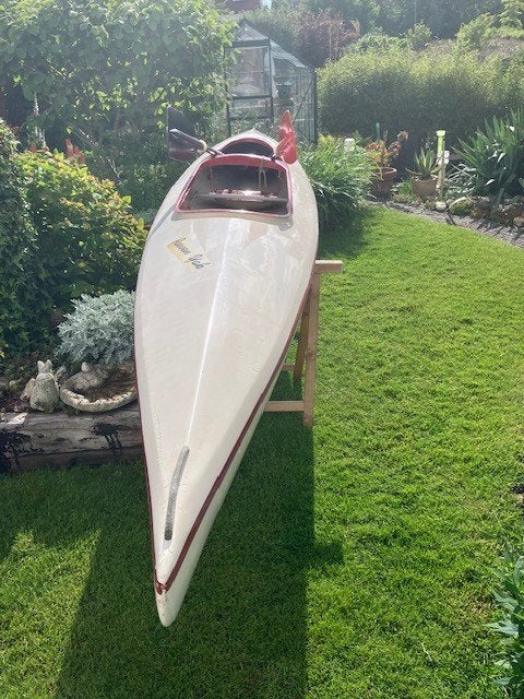 Kajak incl peddels en kano-vervoerbeugels, Watersport en Boten, Kano's, Ophalen, Gebruikt, Met peddels, Kajak