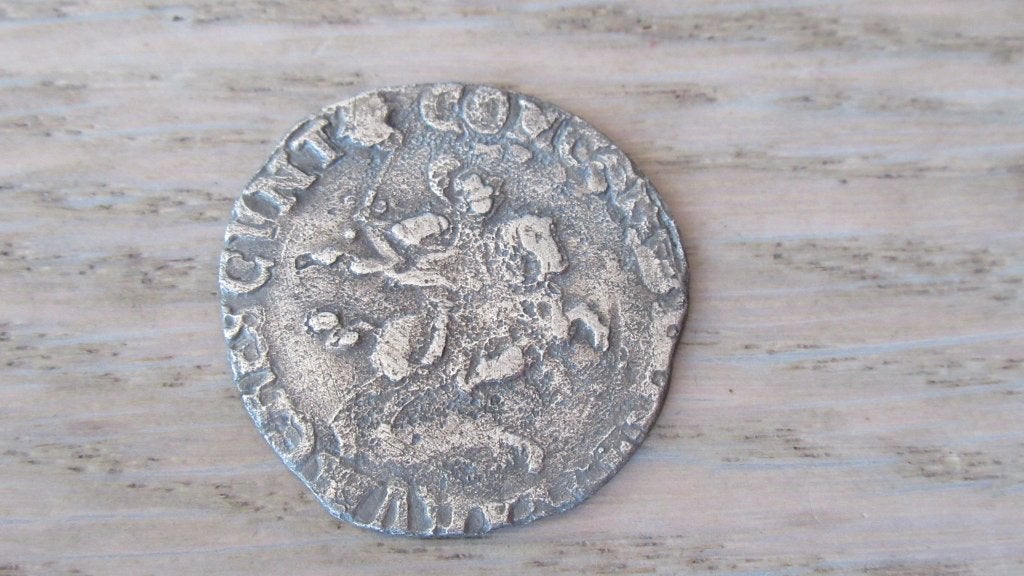 Zilveren provinciale 6 stuiver Nijmegen 1685 / bodemvondst, Postzegels en Munten, Munten | Nederland, Vóór koninkrijk, Zilver