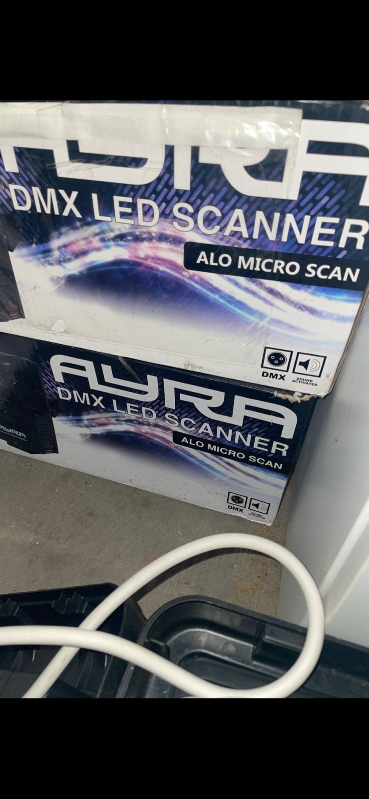Ayra dmx ledscanner, Ophalen, Zo goed als nieuw, Licht, Geluidgestuurd