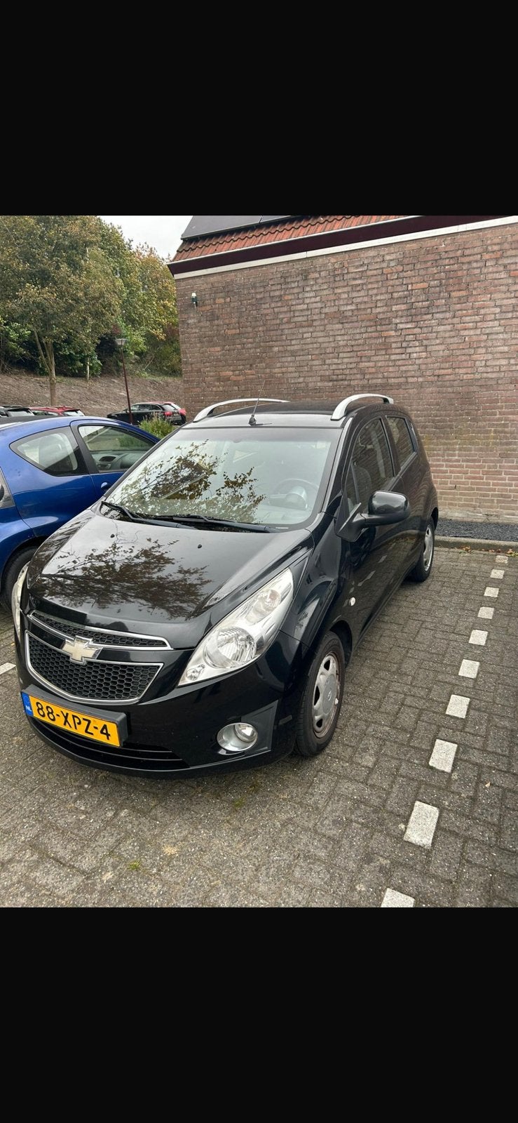 Chevrolet Spark 1.0 Bifuel 2012 Zwart, Auto's, Chevrolet, Particulier, Spark, Airbags, Airconditioning, Apple Carplay, Bluetooth