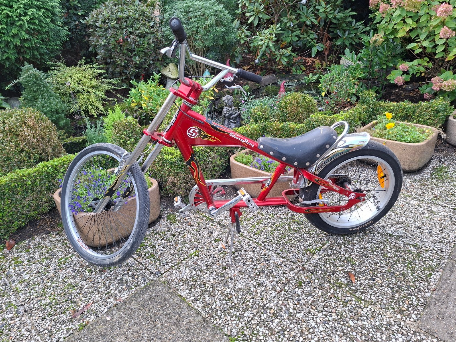 Schwinn Sting-Ray Chopper Fiets - Zo goed als nieuw, Fietsen en Brommers, Ophalen, Staal, Velgrem, 20 tot 24 inch