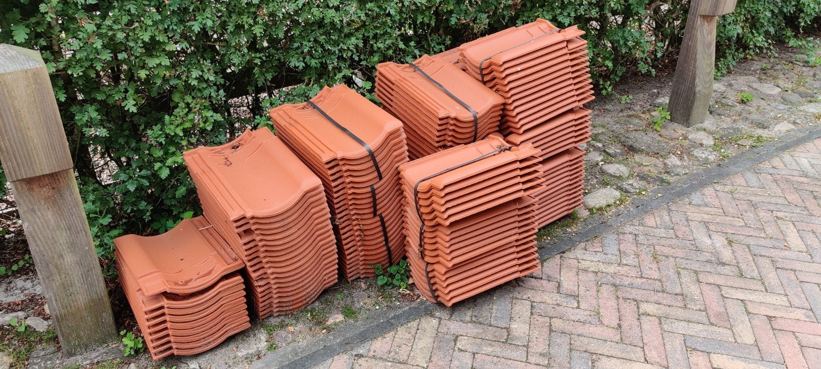 VHV Vario Koramic Dakpannen Natuur Rood, Ophalen, Steen of Klei, Nieuw, 15 m² of meer