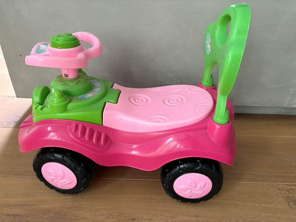 Roze loopauto met duwstang voor peuters, Kinderen en Baby's, Ophalen, Gebruikt