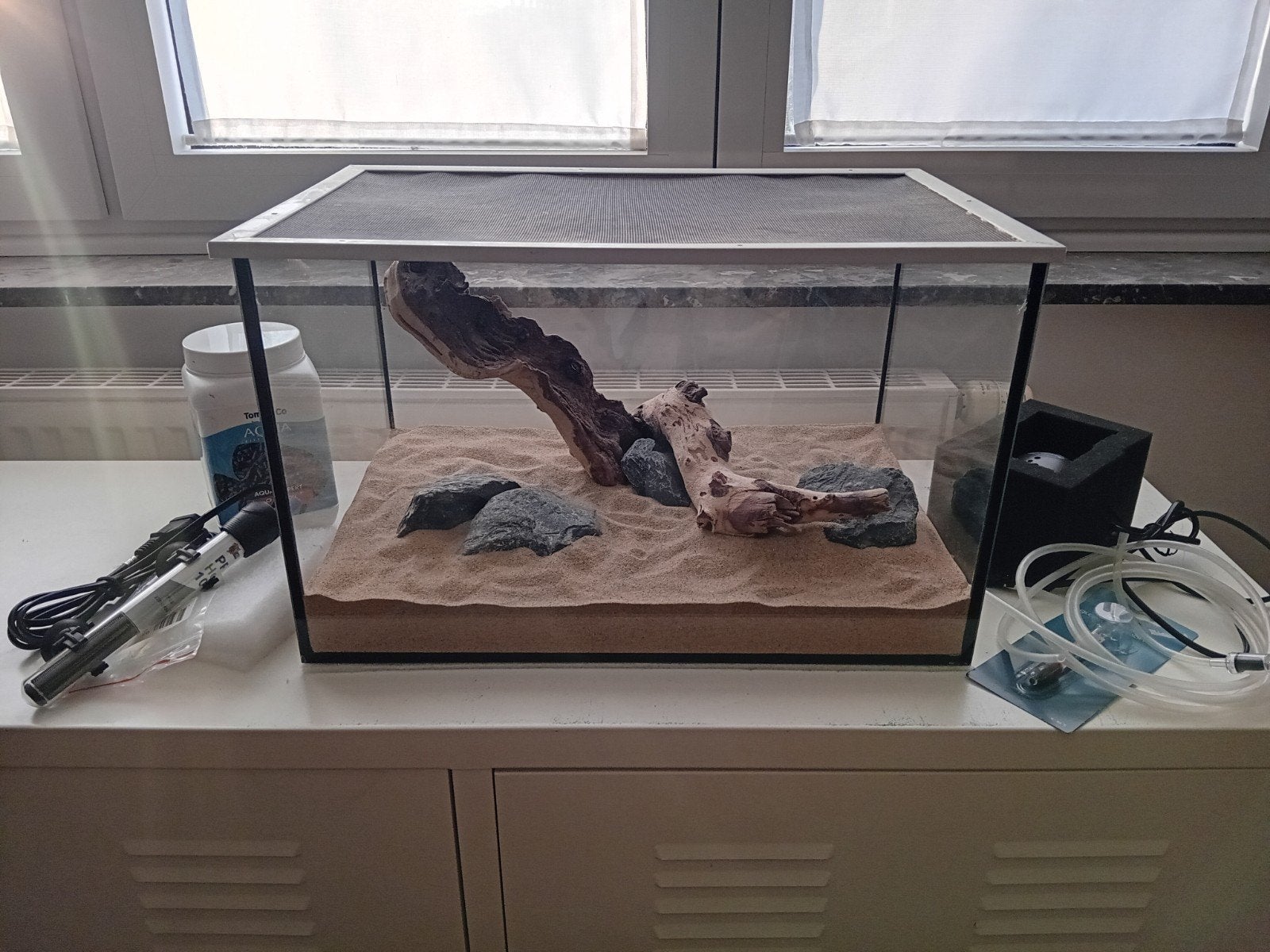 Ingericht aquarium + matriaal, Dieren en Toebehoren, Ophalen, Superfish, Pomp, Gevuld zoetwateraquarium