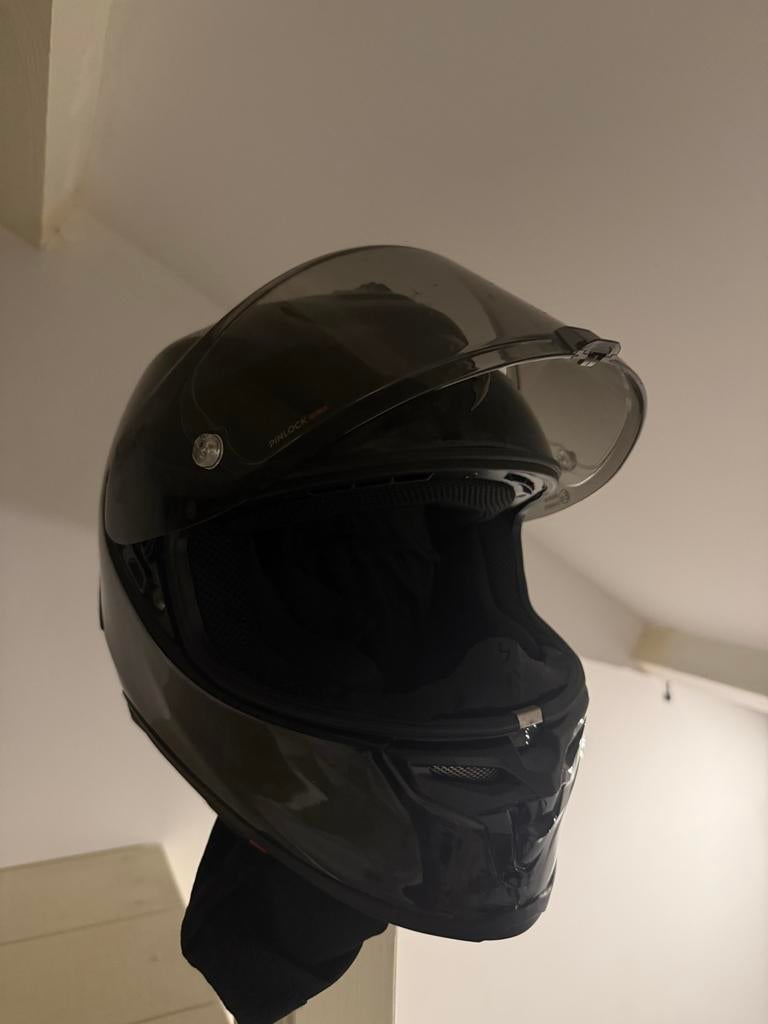 Scorpion EXO R1 EVO onyx Carbon + cardo, Overige merken, Heren, Ophalen of Verzenden, Integraalhelm