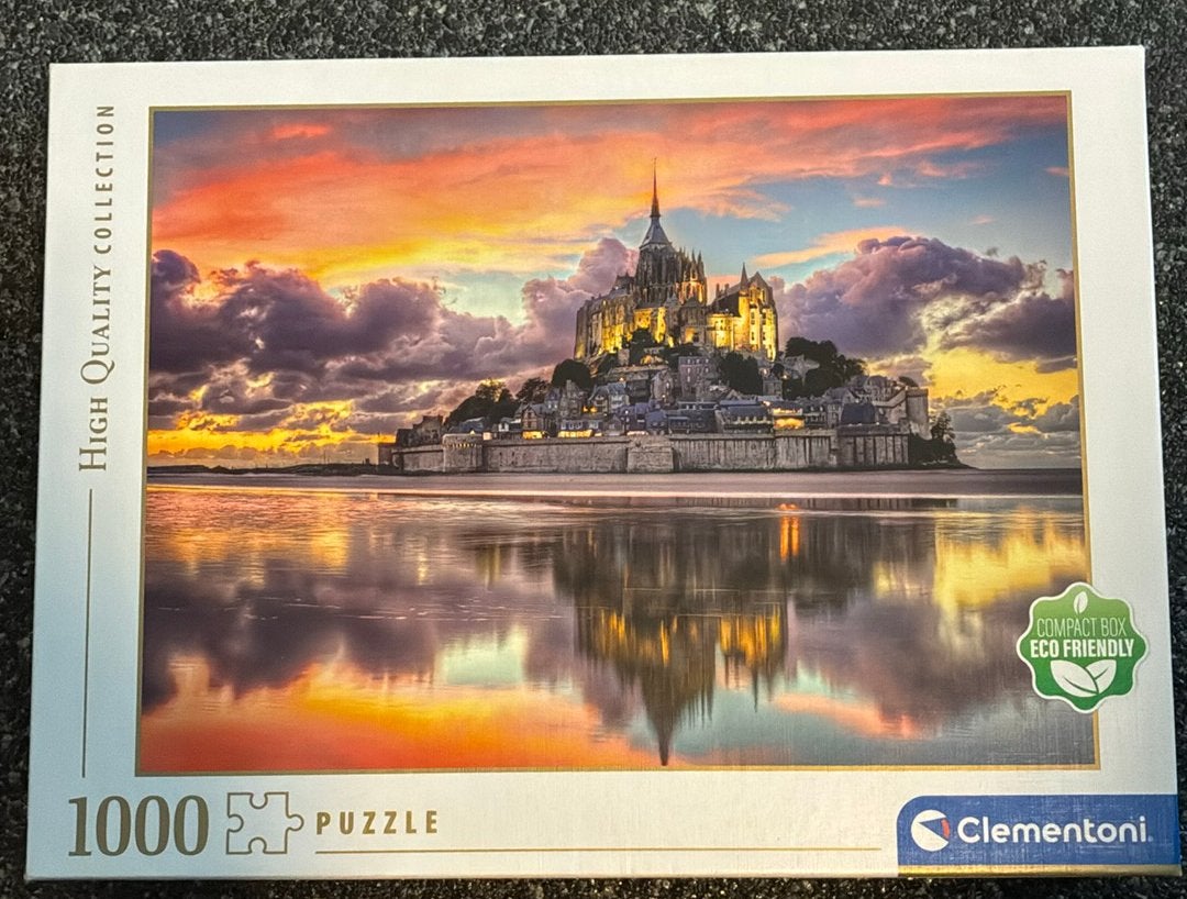 Le Magnifique Mont Saint Michel - Clemetoni, Ophalen of Verzenden, 500 t/m 1500 stukjes, Zo goed als nieuw, Legpuzzel
