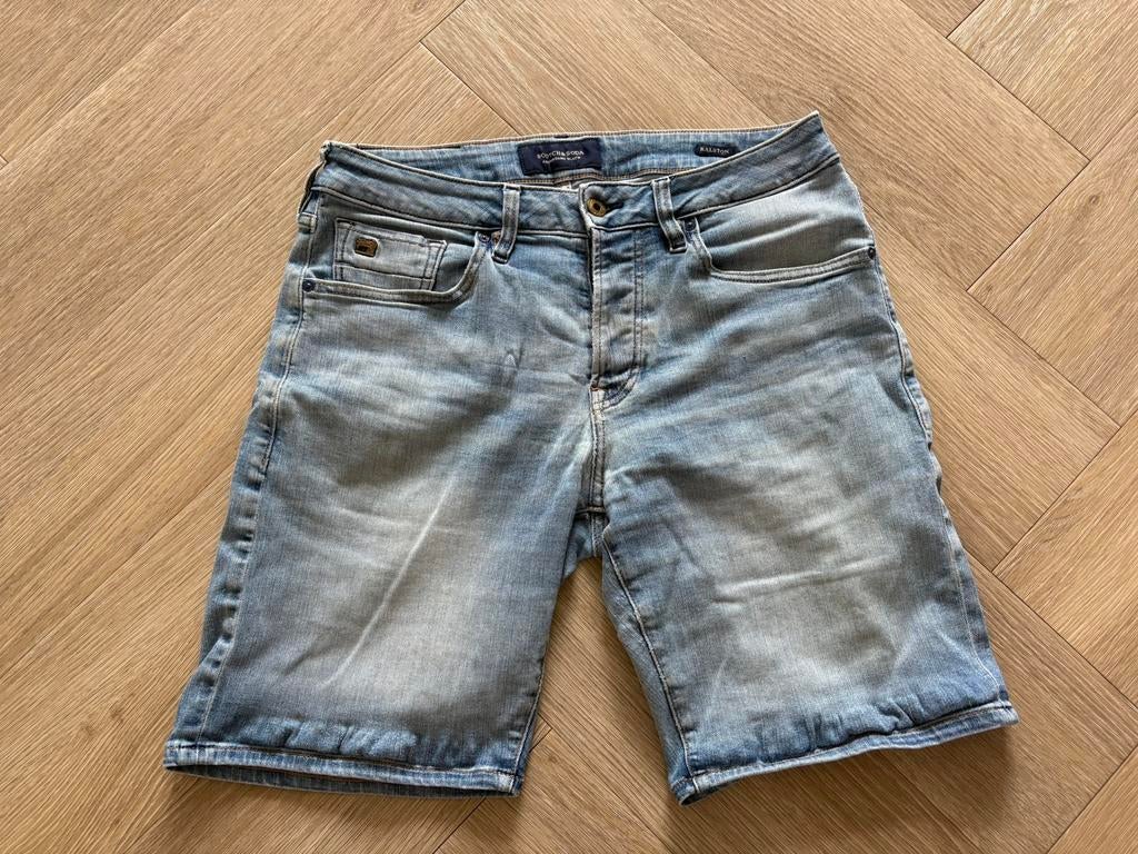 Scotch & Soda heren short korte broek spijkerbroek Ralston, Kleding | Heren, Ophalen of Verzenden, Zo goed als nieuw, Blauw, W32 (confectie 46) of kleiner