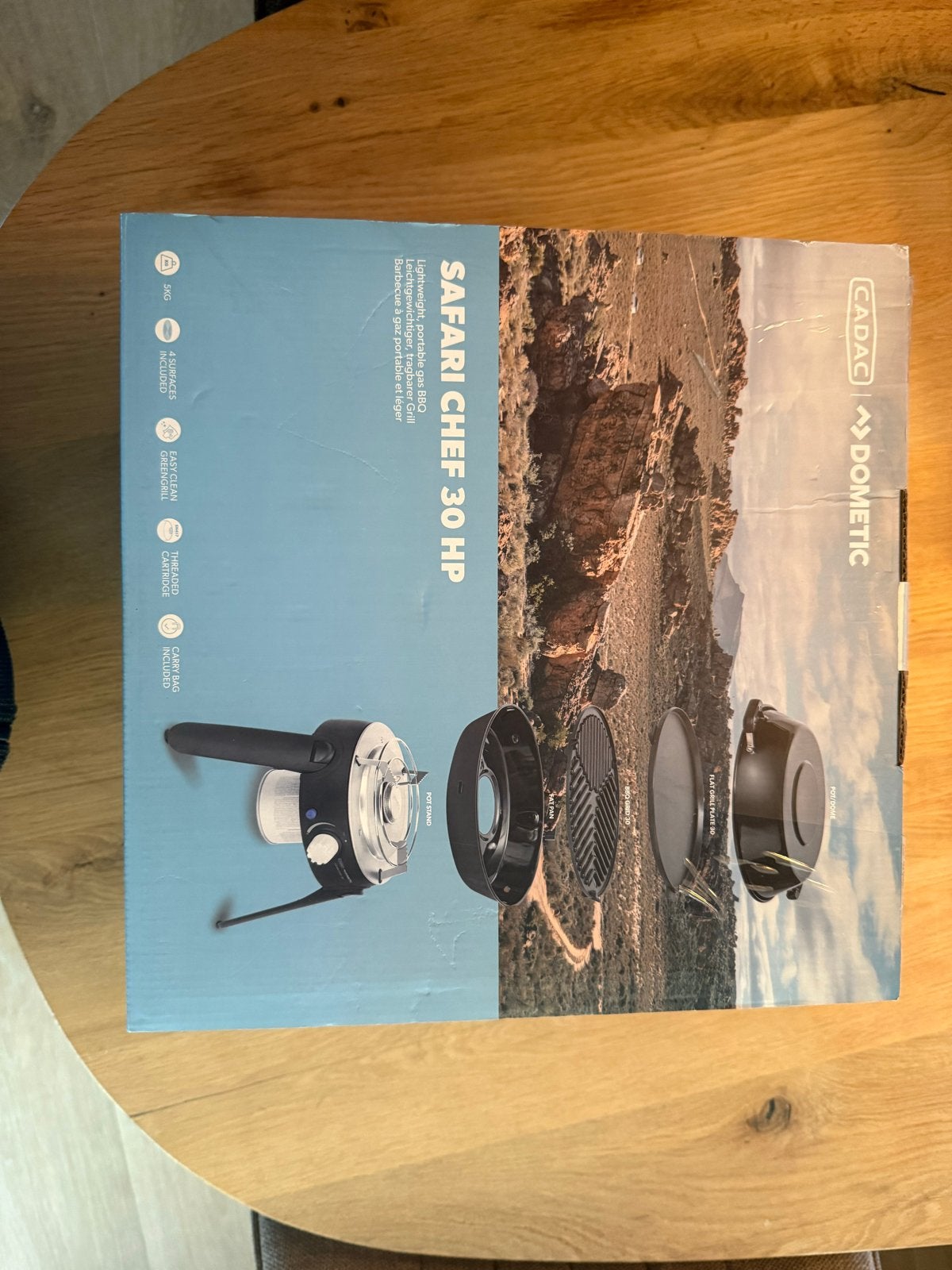 Cadac Dometic Safari Chef 30 HP - Draagbare Gas BBQ, Ophalen, Nieuw