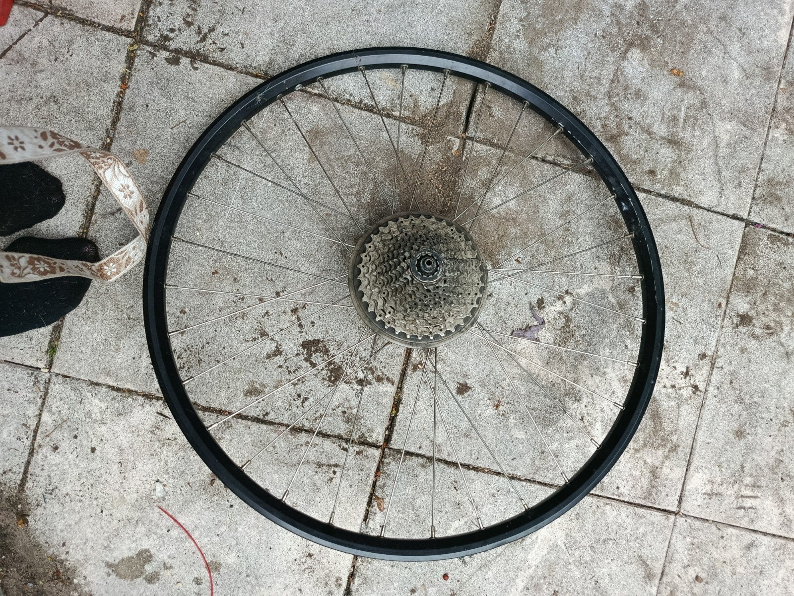 Alexrims ZX20 Achterwiel met Cassette - Gebruikt, Wiel, Gebruikt, Alexrims, Elektrische fiets