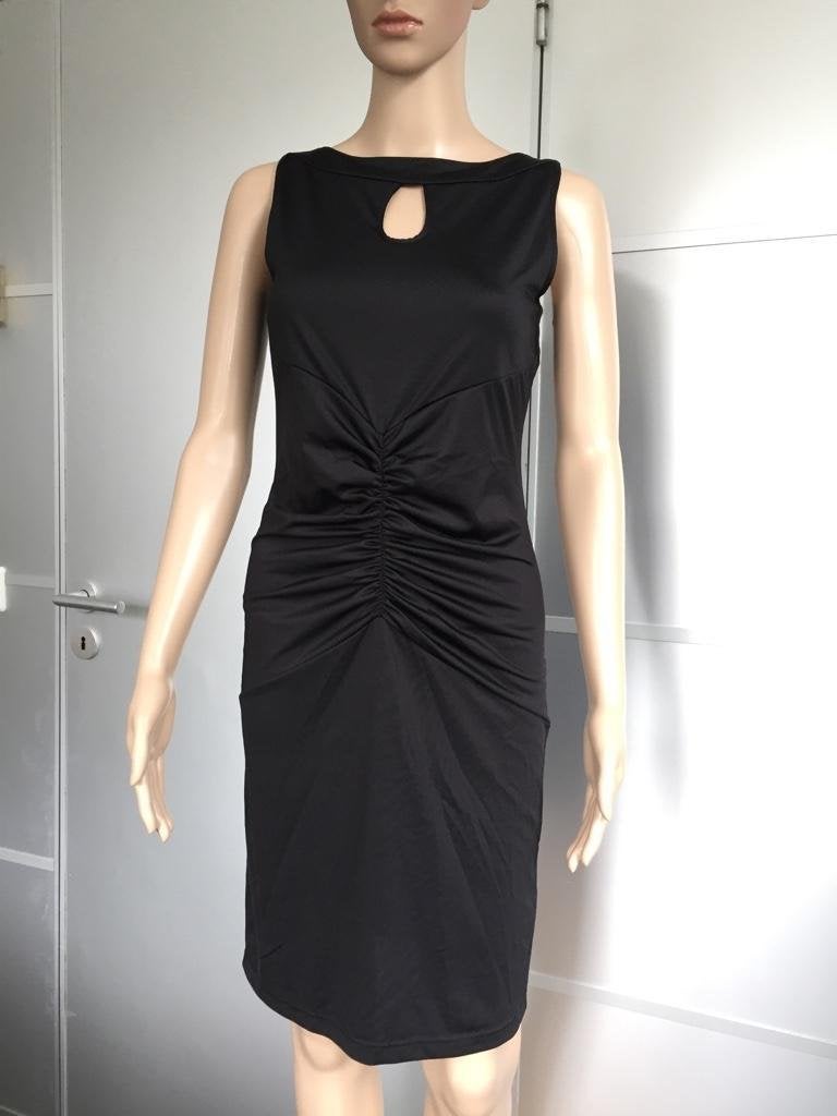 B773 ZIGGA jurk jurkje feestjurk feest zwart Maat 38=M, Kleding | Dames, Zigga, Zwart, Ophalen of Verzenden, Zo goed als nieuw