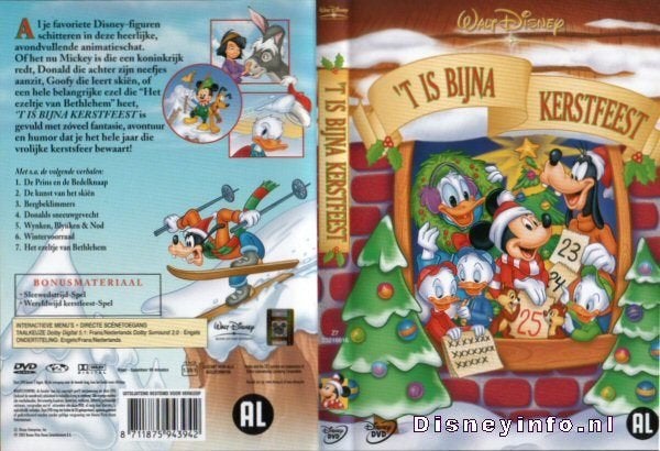 Het Is Bijna Kerstfeest DISNEY DVD, Europees, Tekenfilm, Alle leeftijden, Ophalen of Verzenden