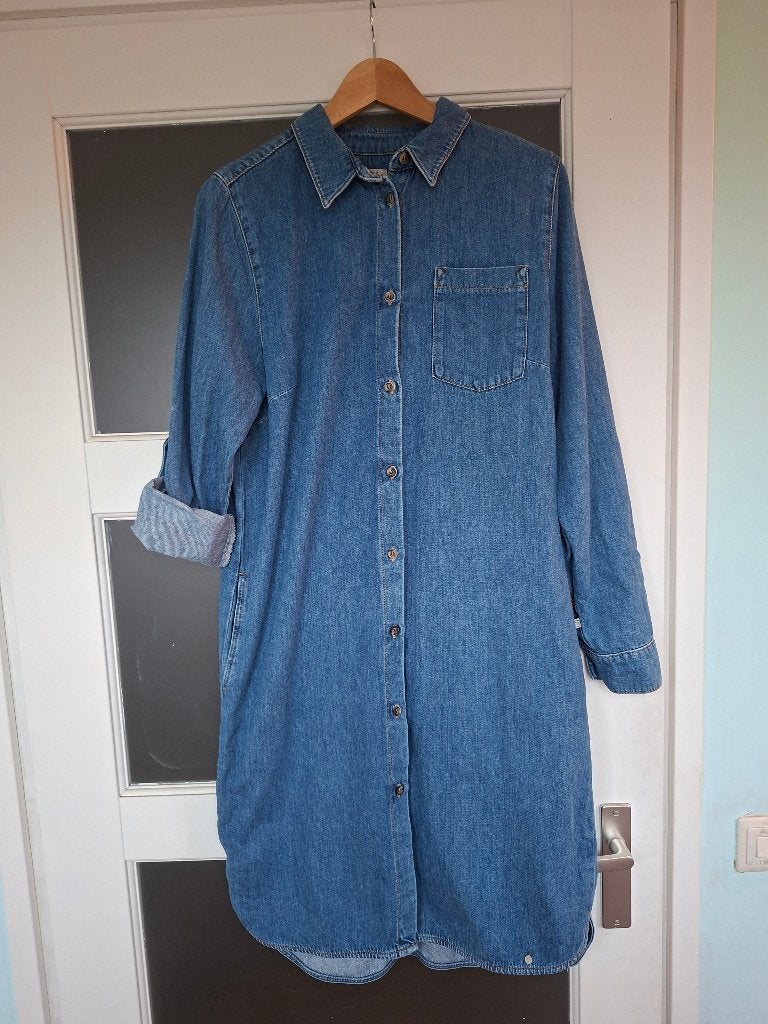 Spijkerjurk, Kleding | Dames, Jurken, Blauw, Gedragen, Onder de knie, Zusss