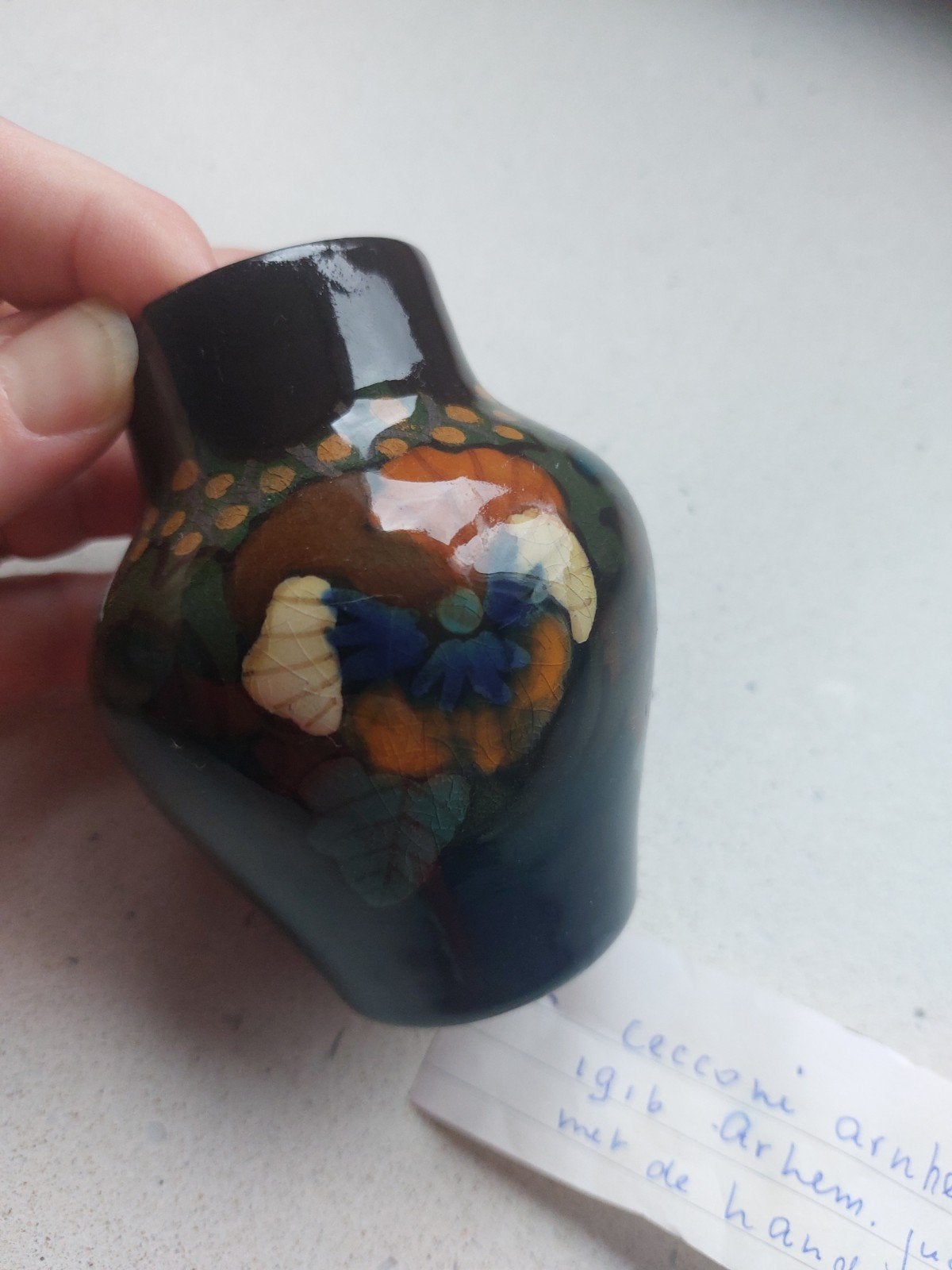 gratis: plateel vaasje ong 1916 Arnhem, Ophalen