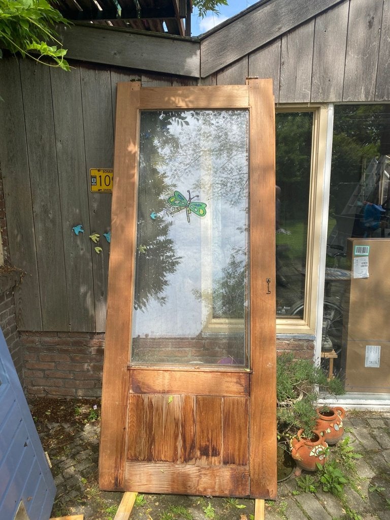 hangende schuifdeuren, Ophalen, Gebruikt, 120 cm of meer, Buitendeur