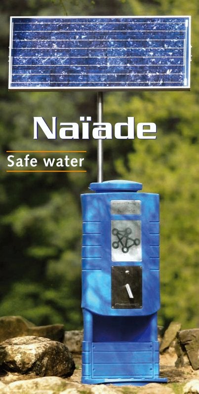 Mobiel zonne-energiesysteem voor drinkwaterzuivering NEDAP, Ophalen, Gebruikt